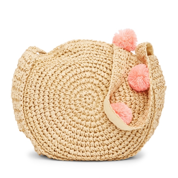 Shiraleah Handbags - Shiraleah Rio Straw Pom-Pom Shoulder Bag